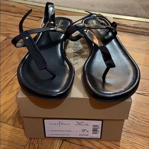 cole haan black sandals
